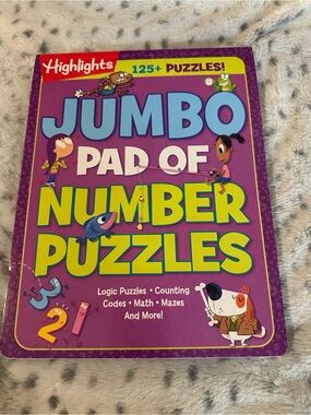 Highlights Jumbo Pad of Number Puzzles - Purple